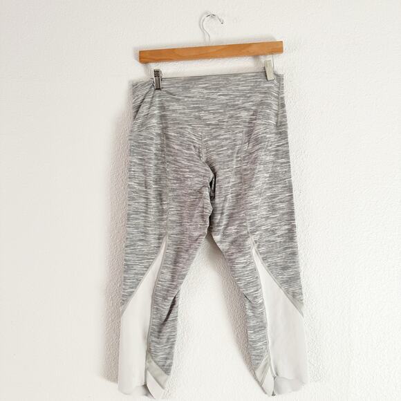 Lululemon Wunder Under Crop Leggings heather active high rise training - Picture 2 of 5